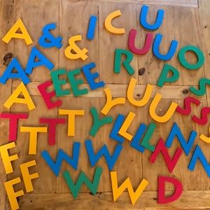 40+ colorful letters